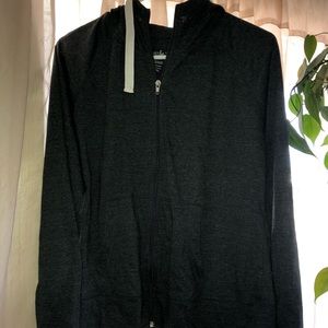 Heather Gray Zip Up Hoodie